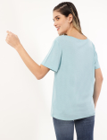 Relaxed Fit Crew Neck Tee