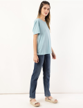 Relaxed Fit Crew Neck Tee