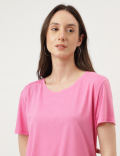 Relaxed Fit Crew Neck Tee