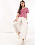 Relaxed Fit Crew Neck Tee