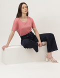 Relaxed Fit Crew Neck Tee