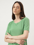 Relaxed Fit Crew Neck Tee