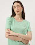 Relaxed Fit Crew Neck Tee