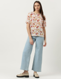 Paisley Printed Round Neck T-Shirt