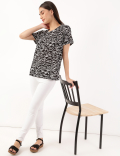 Printed Crew Neck T-Shirt