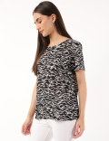 Printed Crew Neck T-Shirt