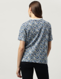 Pure Cotton Printed Round Neck T-Shirt
