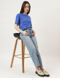 Straight Fit Crew Neck Tee