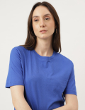 Straight Fit Crew Neck Tee