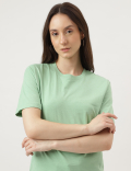 Straight Fit Crew Neck Tee