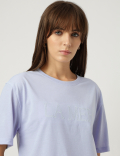 Embroidered Round Neck T-Shirt