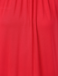 Gathered Neck Flared Dress