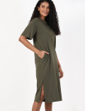 Pure Cotton T-Shirt Midi Dress