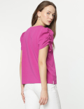 Cotton Rich Half Sleeves Top