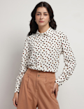 Polka Dots Collared Shirt