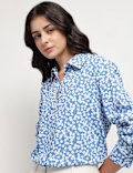 Collared Floral Printed Shirt