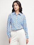 Collared Floral Printed Shirt
