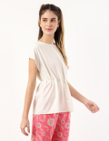 Polka Dots Round Neck Top