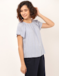 Pure Viscose Plain Keyhole Neck Top