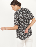 Printed V-Neck Top