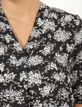 Printed V-Neck Top