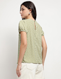 Polka Dots Round Neck Top