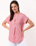 Relaxed Stripe Boxy Top