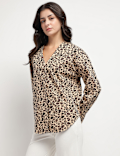 Pure Cotton Animal Print Shirt