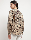 Pure Cotton Animal Print Shirt