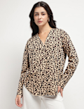 Pure Cotton Animal Print Shirt