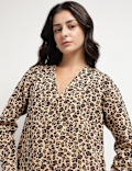 Pure Cotton Animal Print Shirt