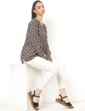Floral V-Neck Blouse