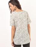 Linen Rich Button Tab Tunic