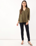 Pure Modal Printed V-Neck Top