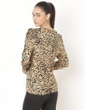 Pure Viscose Printed Round Neck Top