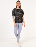 Floral Round Neck Top