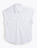 Viscose Rich Plain Spread Collar Shirt