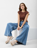Pure Cotton Ribbed Top