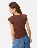 Pure Cotton Ribbed Top