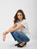 Ribbed Jersey Relaxed Fit Top