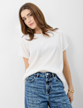 Ribbed Jersey Relaxed Fit Top
