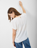 Ribbed Jersey Relaxed Fit Top