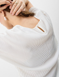 Ribbed Jersey Relaxed Fit Top