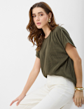 Ribbed Jersey Relaxed Fit Top
