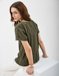 Ribbed Jersey Relaxed Fit Top