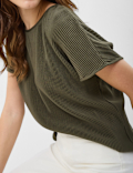 Ribbed Jersey Relaxed Fit Top