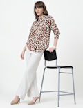 Abstract Classic Collar Shirt