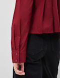 Pure Cotton Pleated Blouse