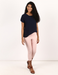 Dobby Jersey Woven Mix Top