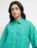 Pure Linen 3/4th Sleeve Shirt